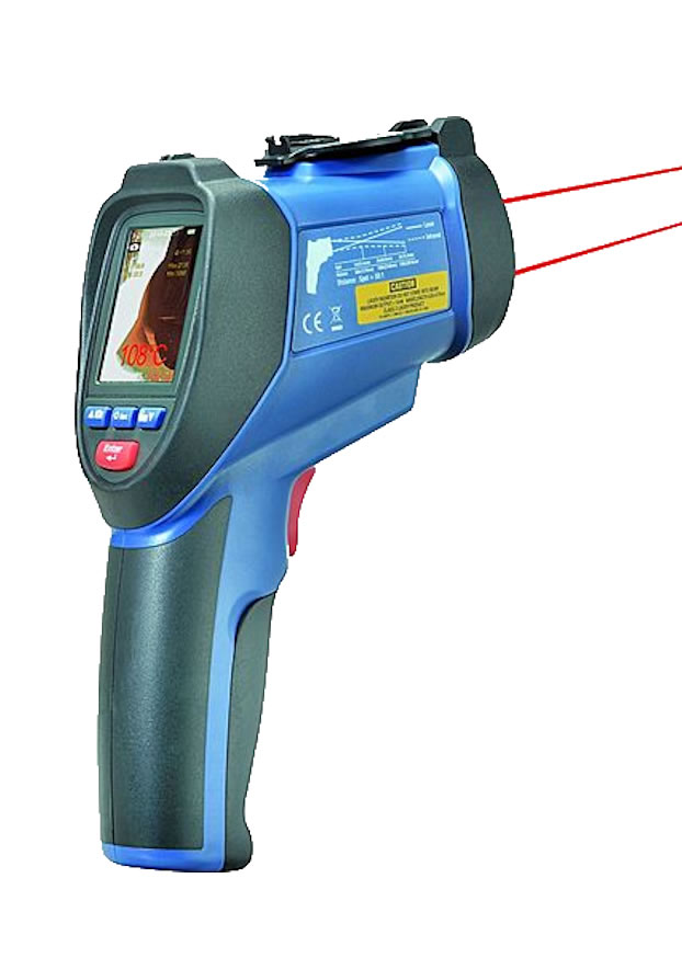 IRTEC P IVT 8-14μm记录便携式红外测温仪，带摄像头成像